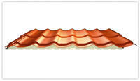 Isoliertes Dachpfannenprofil